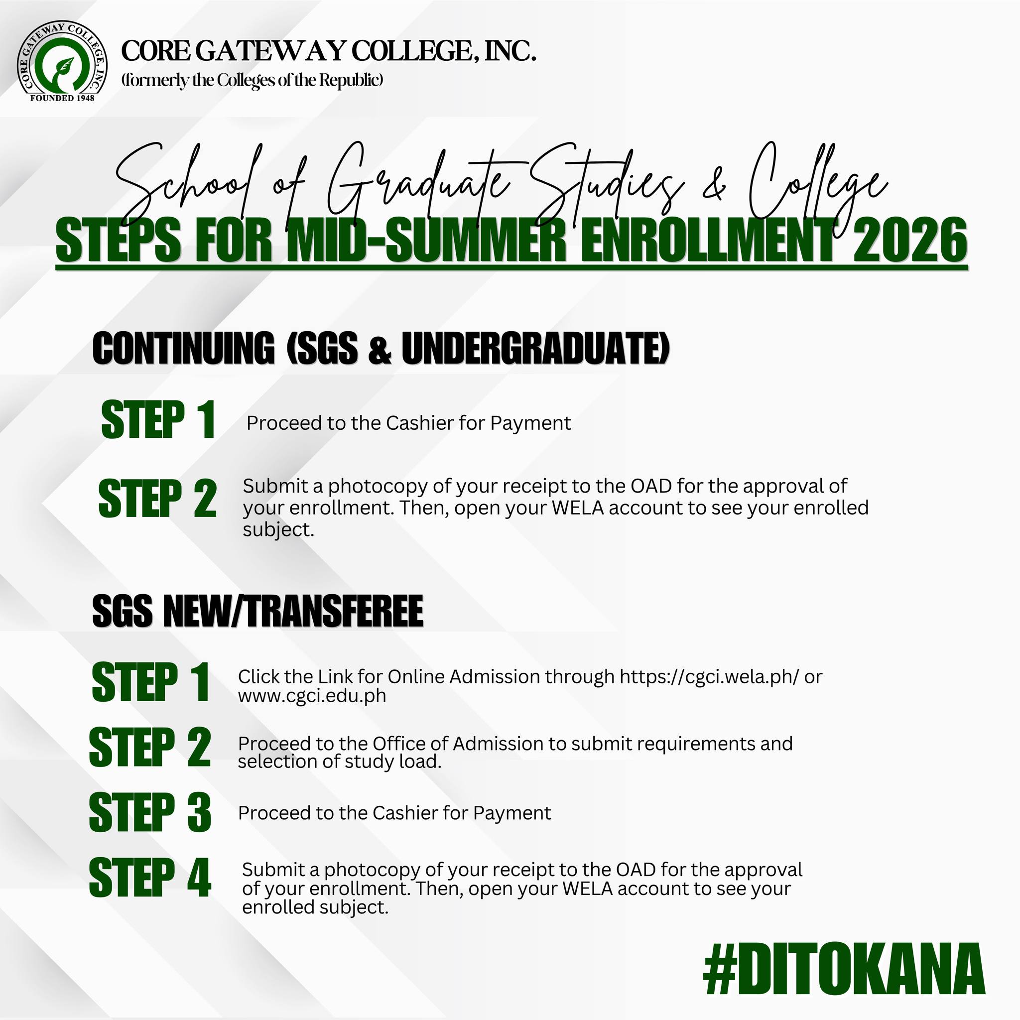 𝐀𝐍𝐍𝐎𝐔𝐍𝐂𝐄𝐌𝐄𝐍𝐓 | MID-SUMMER ENROLLMENT