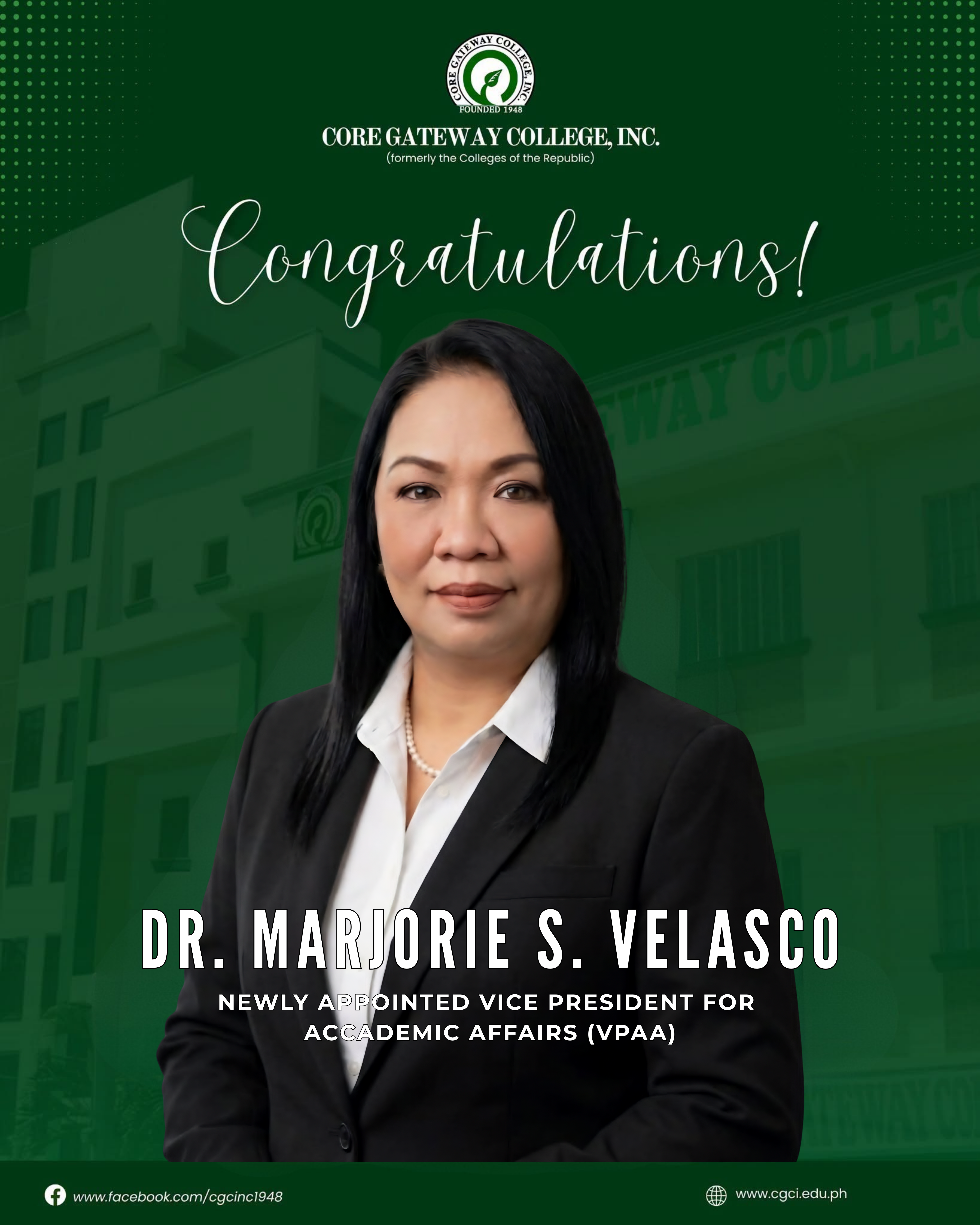 Vice President for Academic Affairs (VPAA)