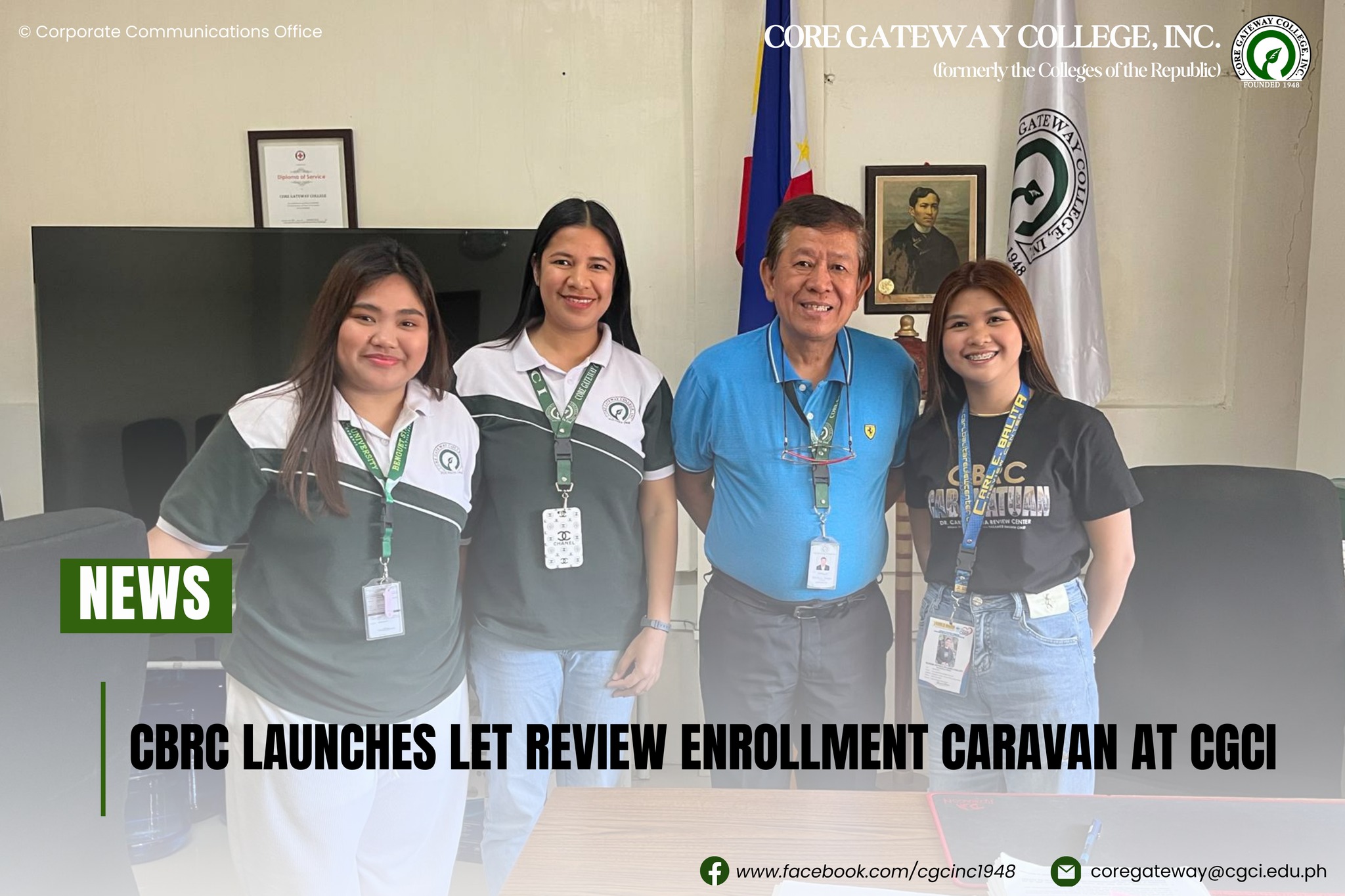NEWS | CBRC LAUNCHES LET REVIEW ENROLLMENT CARAVAN AT CGCI