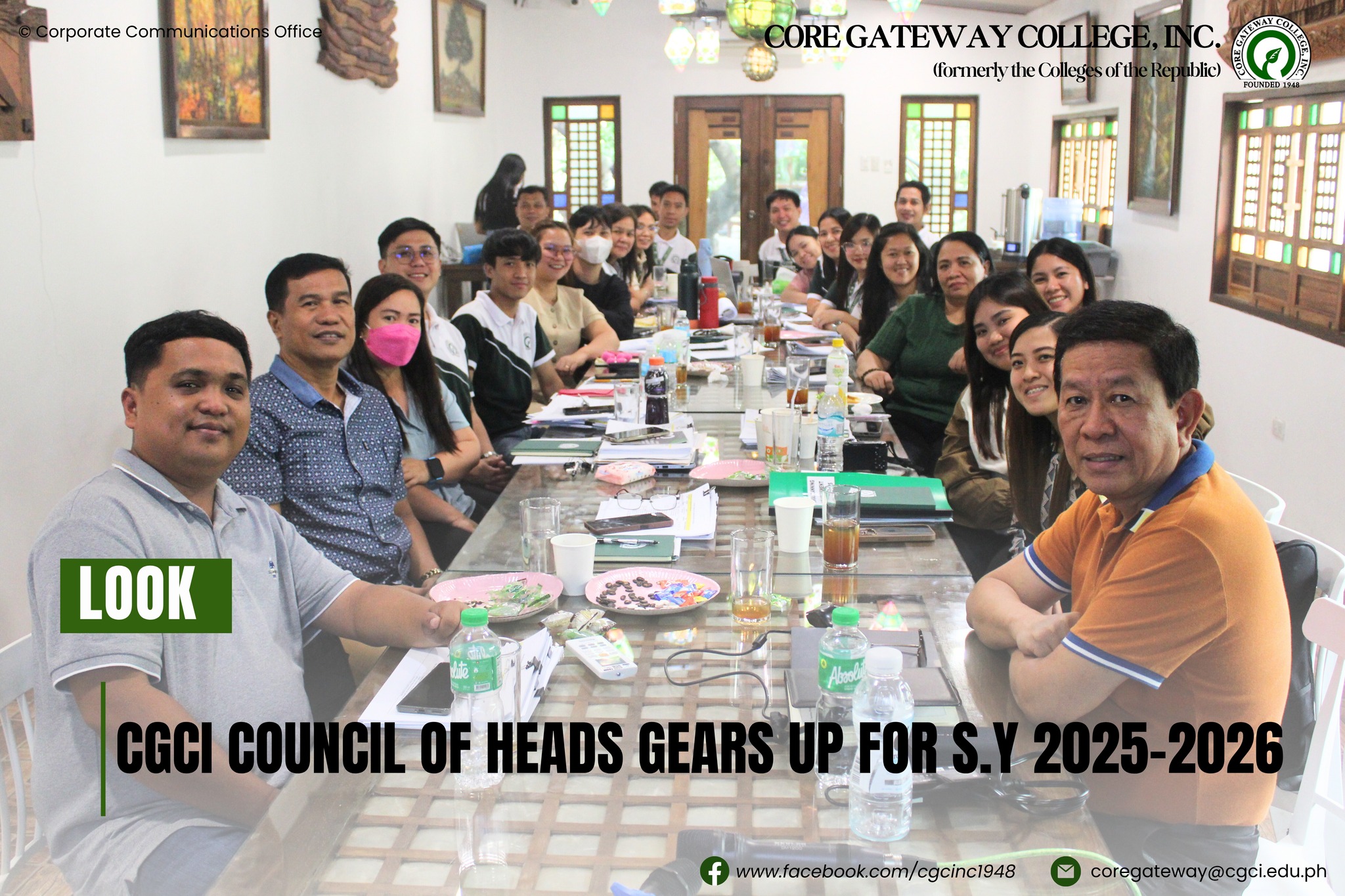 LOOK | CGCI Council of Heads Gears Up for S.Y. 2025–2026