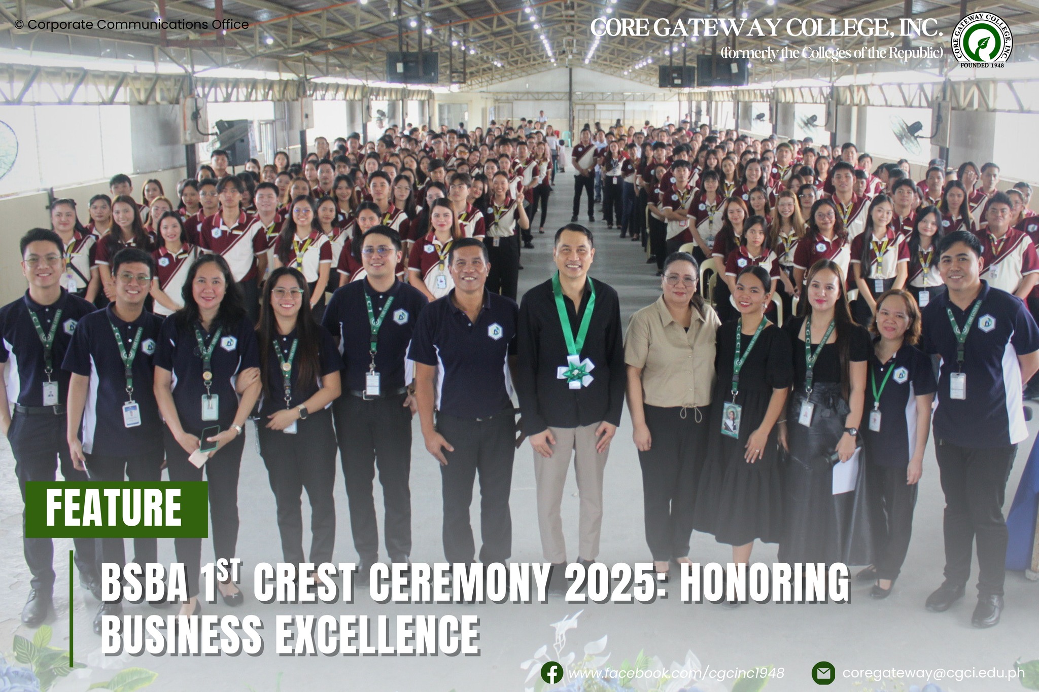 𝗙𝗘𝗔𝗧𝗨𝗥𝗘 | CGCI Holds CREST Ceremony for Incoming BSBA Interns